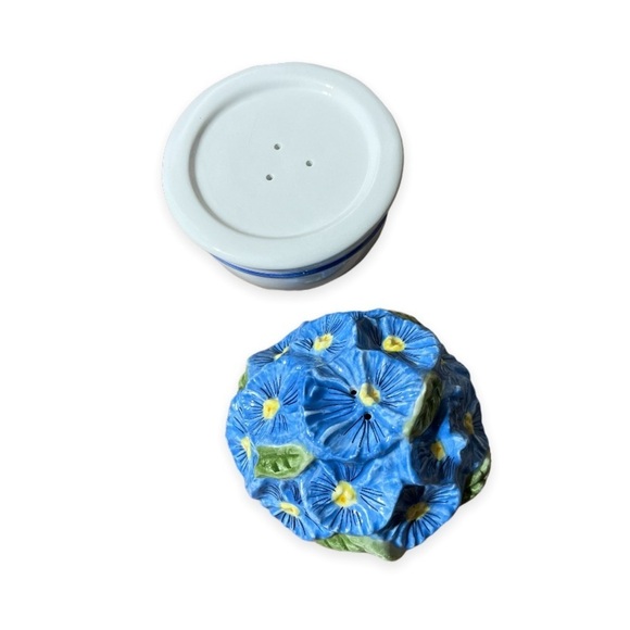 Blue Skies Salt and Pepper Flower Pot New in Box by Certified‎ Floral Ceramic - Picture 4 of 11